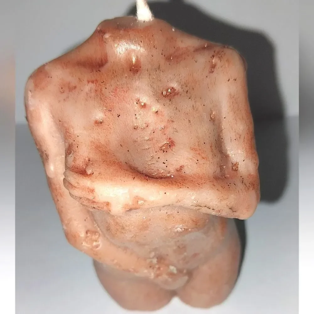 Hand crafted, Zombie goddess limited edition  sculpted candle